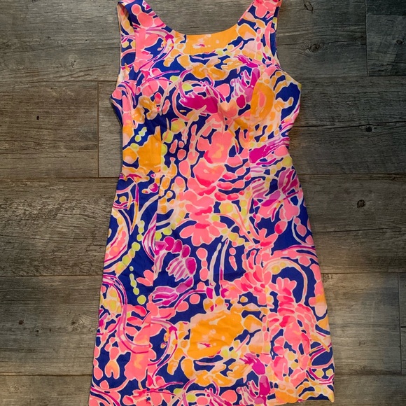 Size 0 Lilly Pulitzer tie back dress - Picture 2 of 5